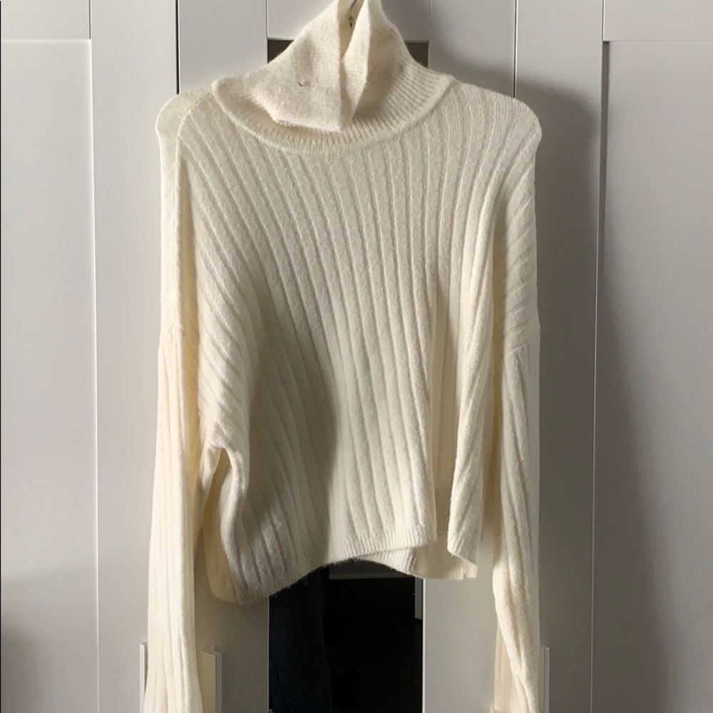 Cream cowl neck sweater